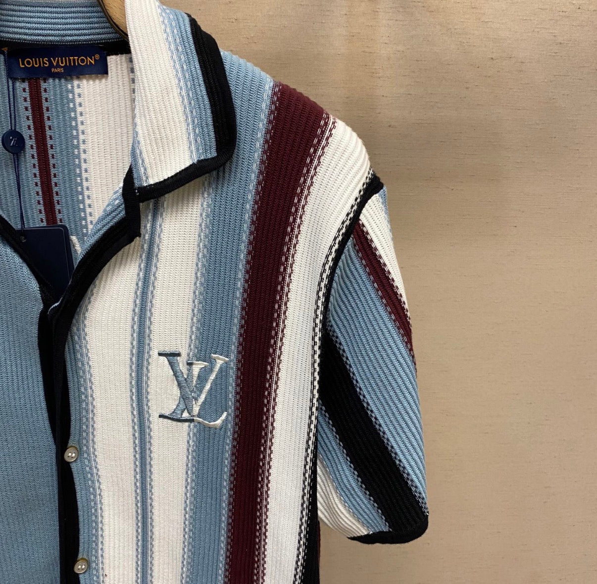 Azure Tonal Wool Shirt